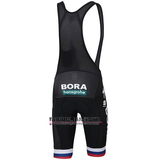 Abbigliamento Bora Campione Slovacchia 2019 Manica Corta e Pantaloncino Con Bretelle Bianco - Clicca l'immagine per chiudere